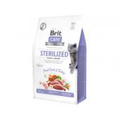 Brit Care Cat GF Sterilized Weight Control сухой корм для стерилизованных кошек с уткой и индейкой 400 г